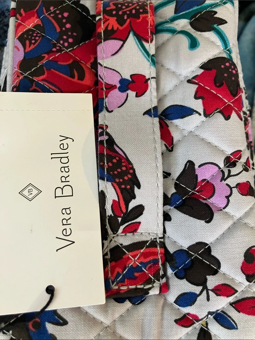 Vera Bradley quilted cosmetic